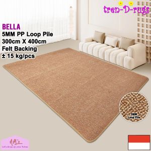 Tren-D-rugs Karpet polos jumbo alas lantai permadani ruang tamu minimalis 300 cm x 400 cm - NMs