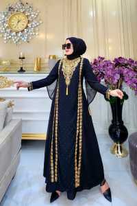 Gamis Abaya Arab Jersey Mix Ceruty Size M L XL XXL Terbaru