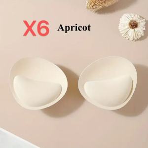 ฟองน้ำ 6คู่ แผ่นเสริม หนา นุ่ม ซักได้ ระบายอากาศได้ ดูดซับเหงื่อ เสริมที่มองไม่เห็น