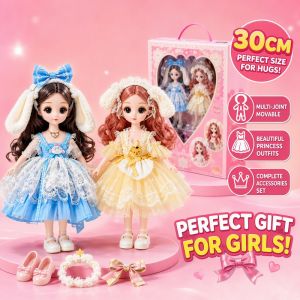 Dress Up Princess Doll 30 Size 22 Movable Joints Cinnamoroll Lace Dress Birthday Gift For Girls