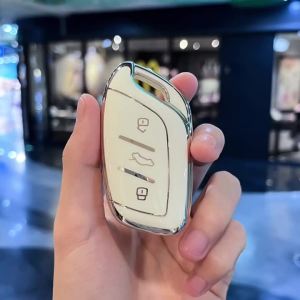Flexible TPU Smart Key Case Cover Anti-Scratch Soft Gel Skin Color Options For Roewe MG RX3 RX8 MG4 EV