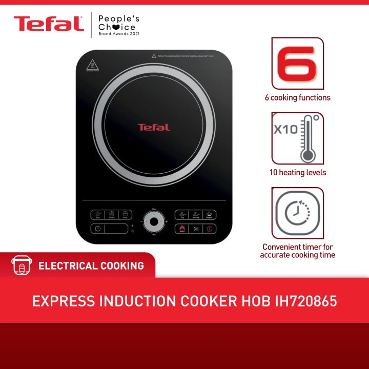 TEFAL Express Cooker Induction Hob IH7208 Black 6 Cooking Function 10