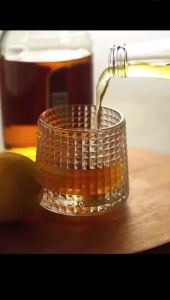[Giá Hủy Diệt] Bộ Ly Uống Rượu Whisky DELI KB148 170ml – Thủy Tinh Cao Cấp Họa Tiết Bắc Âu Sang Trọng