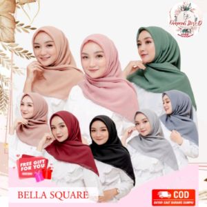 Hijab Pashmina kaos jersey premium flowy jilbab jersey murah pashmina sport