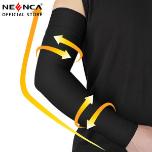 NEENCA Medical Compression Arm Sleeve for Men Women（Single） 20-30 mmhg Full Arm Support with Silicone Band Graduated Compression Arm Brace for Pain Relief Swelling Lipedema Lymphedema Arthritis
