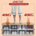 Shoe box organizer hard case with cover Foldable Plastic shoe rack storage Drawer. 