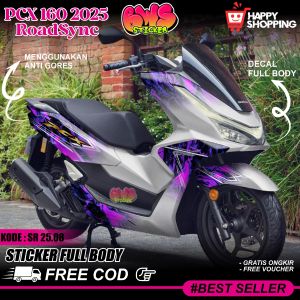 COD Sticker Decal Full Body Honda PCX 160 2025 Cbs Abs RoadSync Sticker Full Body Pcx 2025 Gradasi Pelangi Pcx 2025 Gradasi Simple Pcx 2025 Motif Gradasi Rainbow SRBWS 25.08