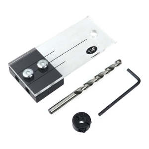 DIY Woodworking Carpentry Tools - Acrylic Dowel Drilling Jig Kit High Strength Hardness Accurate Hole Locator