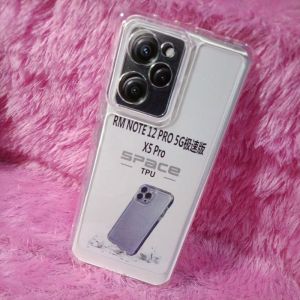 SoftCase Casing Xiaomi REDMI NOTE 12 PRO 5G POCO X5 PRO Silikon Case Selikon Clear Bening Transparan TPU SPACE Space
