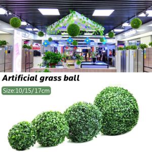 CEMOMEF Green Simulate Hotel Home Wedding Yard Garden Decoration Leave Ball Grass Ball Artificial Plant