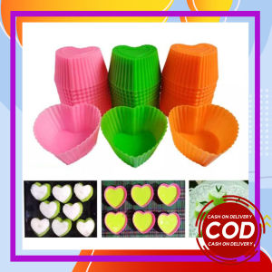 Isi 12 Cetakan Bentuk Love Serbaguna Cetakan Putu Ayu Bolu Puding Jelly Bentuk Hati isi 12
