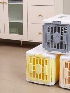 Cat Air Foldable Portable Dog Cage Cat CageCage Travel Shipping Outgoing Car