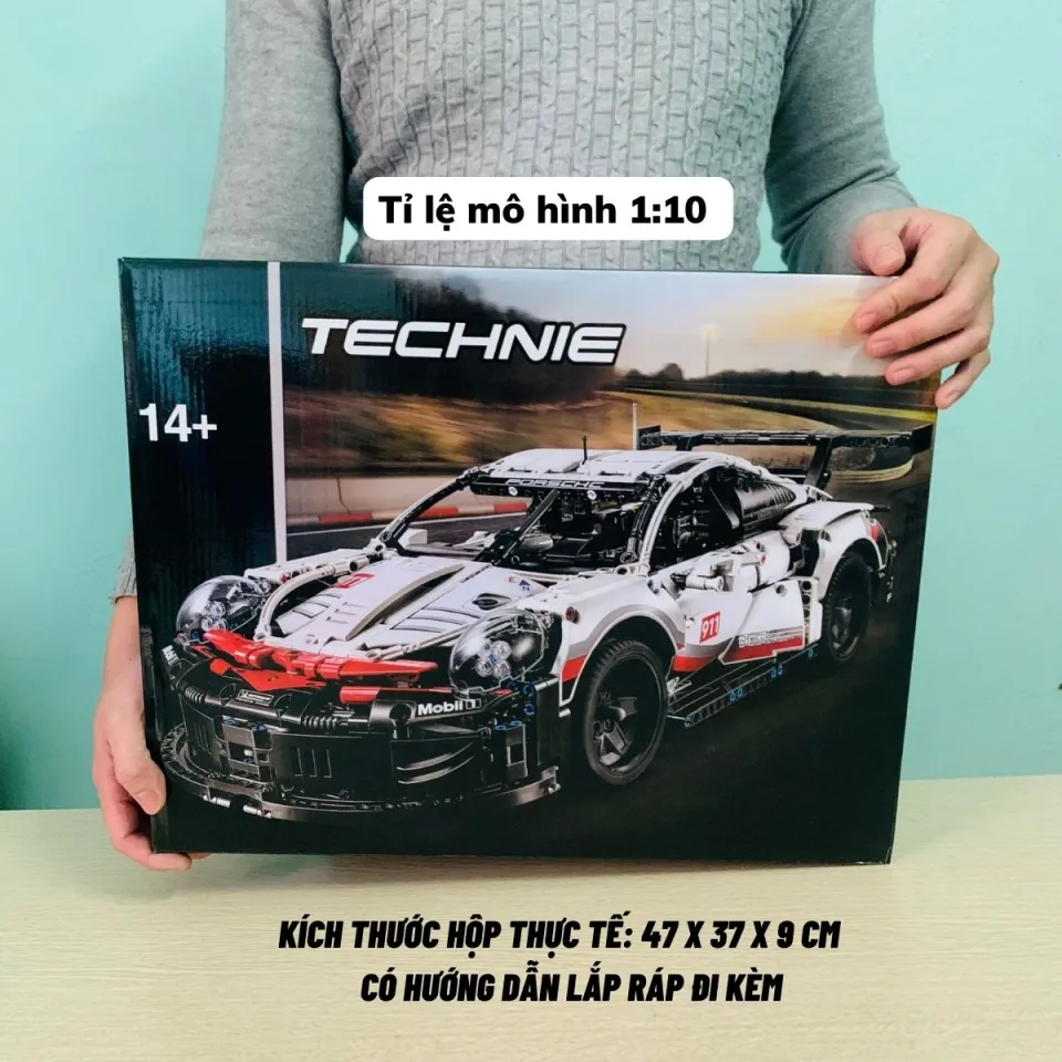 Nonlego Technic Mô Hình Siêu Xe Porsche 911 RSR 42096 Tỷ Lệ 1:10