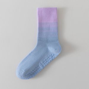 Ombre Non-Slip Yoga Socks - High Stretch Double Cuff Soft and Breathable Non-Slip Socks for Pilates Ballet and Fitness