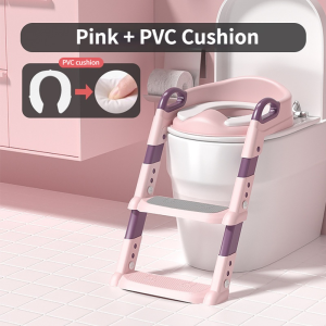 Infant Folding Potty Training Seat Adjustable Folding Rack Step Stool Toilet Seat Baby Toilet Potty Seat
