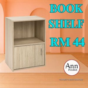 (PERABOT ANN) COLOUR BOX / BOOKSHELF / STORAGE CABINET /2 SHELF CABINET