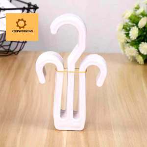 KW 10pcs Shoes Drying Racks Multi-purpose Hanger Space Saving Slipper Double Hooks Supermarket Shelf