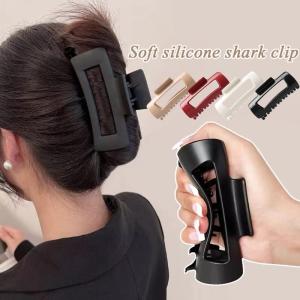 Korean Women Silicone Hair Claws Anti Collision Protection For The Back Of The Head Anti Hair Clip