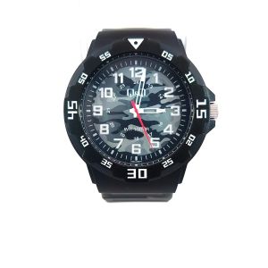 Q&Q (V02A-009VY) Black Camouflage Sport Resin Watch