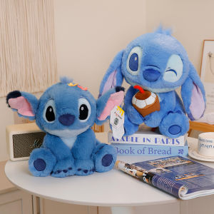Disney Genuine Plush Doll Stitch Lilo Doll Cute Lilo & Stitch Plush Stuffed Toy Xmas Childrens Birthday Gift Kawaii Decoration Toys