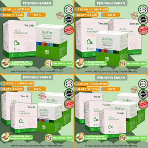 UBAT TINGGI BADAN CALSIUM XINCPLAS TIENS ORIGINAL TERBAIK TINGKATKAN KETINGGIAN BOOSTER supplement peninggi badan lulus kkm aktifkan hormon pertumbuhan dewasa dan anak budak trusted super grow up height increase tambah tinggi badan SET A B C D