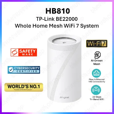 TP-Link HB810(SGST) BE22000 Tri-Band Whole Home Mesh WiFi 7 AP System Router