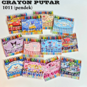 SOS Crayon Putar Fancy 12 Warna Pendek 1011 BTS / Twist Crayon