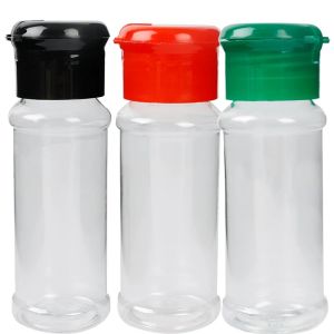 5pcs Plastic Bottle Containers Plastic Spice Jars Seasoning Shaker Plastic Bottles Jars Pepper Shaker Bottles Spices Storage Jar Kitchen Seasoning Dispenser Container