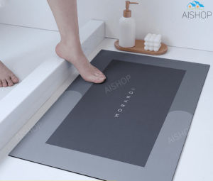 [SG Seller] Non-Slip Diatomite Mat Super Absorbent Floor Mat Quick-Drying Bathroom Anti-slip Carpet Doormat