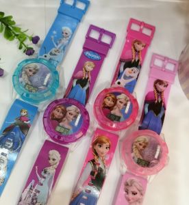 Frozen Pony Princess Barbie Kitty Unicorn LOL Projector watch music light jam budak projection lampu muzik
