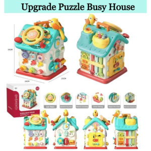 ~Dari KL~ 63in1 Mainan Busy Cube Bayi mainan Sensorik Montessori Baby Montessori Activity Sensory Toy Baby Busy Cube Busy Board Baby Mainan Bayi Puzzle toys kereta