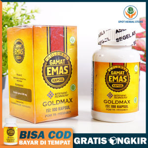 Goldmax - Gamat Emas Kapsul - Gamat Kapsul - Tripang Emas Kapsul - Obat Herbal - Goldmax Gamat Emas Kapsul Isi 100