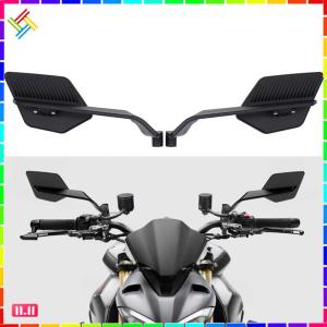 1 Pair​​ Aluminum Alloy​​ Motorcycle Bar End Mirror 90  Adjustment Motorcycle Rear View Mirror Motorcycle Fixed Wing Adjustable Mirror for Motorcycle Scooter Electric Bike