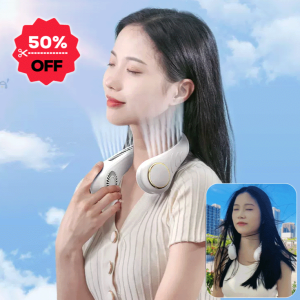 พัดลมแขวนคอกลางแจ้ง พัดลมไฟฟ้าขนาดเล็กเงียบ พัดลมแขวนคอแบบพกพา พัดลมไฟฟ้าขนาดเล็กเงียบ