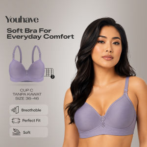 Youve ( YouHave ) Bra Jumbo Cup BH Bra Brokat Pakaian Dalam Wanita B1305/100037