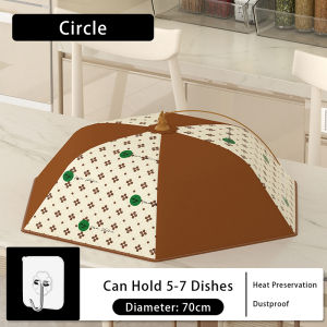 JustLiving Foldable Insulated Food Cover Insulated Thickened Vegetable Cover Dustproof Kitchen Food Cover Household Leftover Vegetable Cover - Ideal for Leftovers and Dining Tables