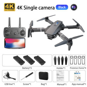 DWI E88 Pro drone 8k HD Dual Camera WiFi FPV new 2025 360 rotate Intelligent remote control flight connected to mobile phone for taking photos and recording videos Foldable Height Keep RC Quadcopter