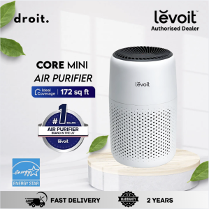 【BEST SELLER】Levoit Core Mini Air Purifier | Aromatherapy Features | H13 True HEPA | Compact Size | Low Noise 25dB