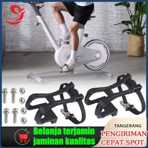 2pcs Paket Toe Clip Tali Strap Pedal Sepeda/Klip Kaki Roadbike Pedals With Toe Clips