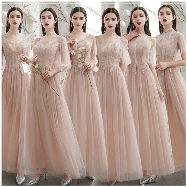 EAGLELY Formal Event 2024 Glamorous Evening Dress Elegant Classy Sisters Girlfriends Group Bridesmaid Dress Noble Temperament Ball Gown For js Prom Night Gown For Women Wedding Lazada