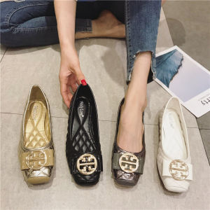 35-41 Women Large Size Soft Ballet Shoes Flat Square Toe Comfort Work Shoes