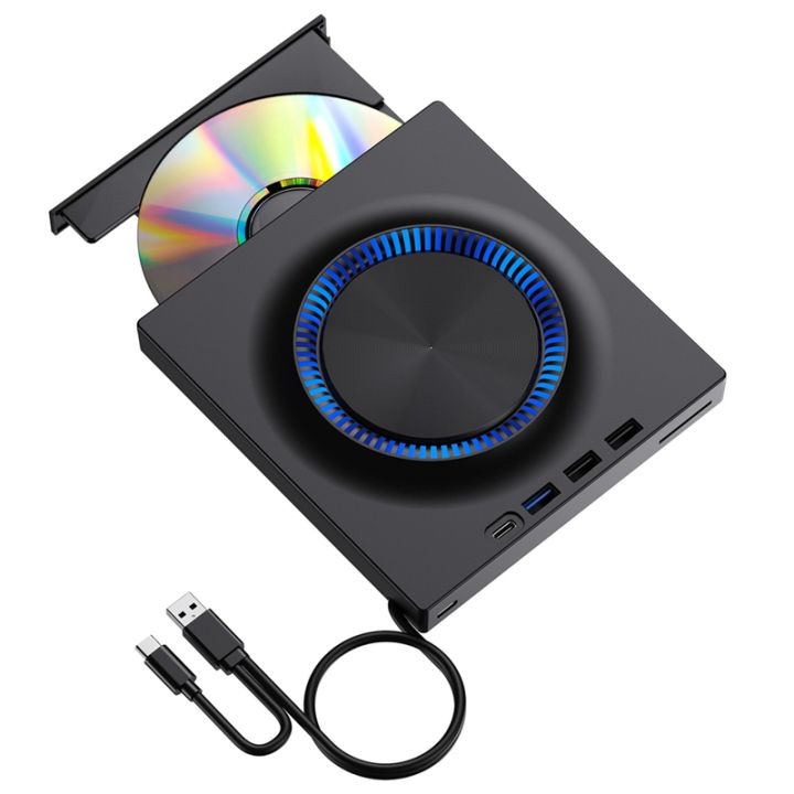 Computer Cd Player USB External Optical Drive Portable CD DVD Player Burner Expansion Card ...