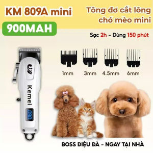 Tông Đơ Cắt Lông Chó Kemei 232 Mini Không Dây – Êm Không Kẹt Không Giật Dùng Tại Nhà An Toàn