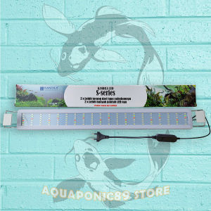 Kandila Lampu LED Aquarium 60cm RGB Original Murah Terang Putih Biru Hijau Merah Warna Warni Dudukan Lampuaquarium Akuarium Aquascape Ikan Koi Louhan S600 S 600 Gratis Ongkir