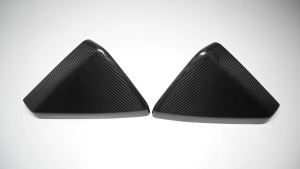 OnlyF U For Tesla Cybertruck Cyberbeast 2024 2025 Carbon Fiber Exterior Side Wing Rear View Mirror Caps Cover Trim Car Accessories 3M8Q4