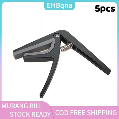 EHBqna Outdoors ABS and Metal Guitar Capo Quick Shift Clamp for Acoustic Classical Electric Guitars Effortless Transposition for Rehearsal and Stage 1/5 PCS
