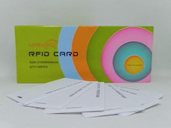 บัตรคีย์การ์ด เเบบหนา ยี่ห้อ Mango ชนิด RF-ID Card แบบไม่เรียงเบอร์ 125 ...
