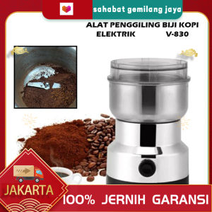 (Pengiriman cepat dikirim dari Jakarta) Alat Penggiling Biji Kopi Elektrik Coffee Grinder Bahan Stainless Steel Anti Karat Blender Giling Kacang Serbaguna