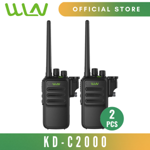 WLN KD-C2000 16 Channel UHF 400-470MHz Two Way Walkie Talkie Radio IP67 Waterproof with Detachable Flashlight- SET OF 2