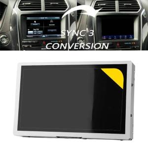 จอสัมผัสรถยนต์ใสขนาด8นิ้วอัปเกรดหน้าจอป้องกันหมอกอินเตอร์เฟซแบบสัมผัสที่ราบรื่นใช้งานง่ายสำหรับซิงค์3